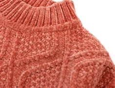 Name It strikbluse etruscan red